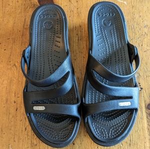 Crocs wedge sandal size 9